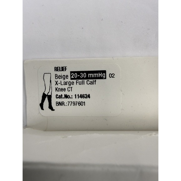 JOBST RELIEF COMPRESSION STOCKINGS / 20-30mmHg / XL/ Beige / 114624 - Picture 3 of 5